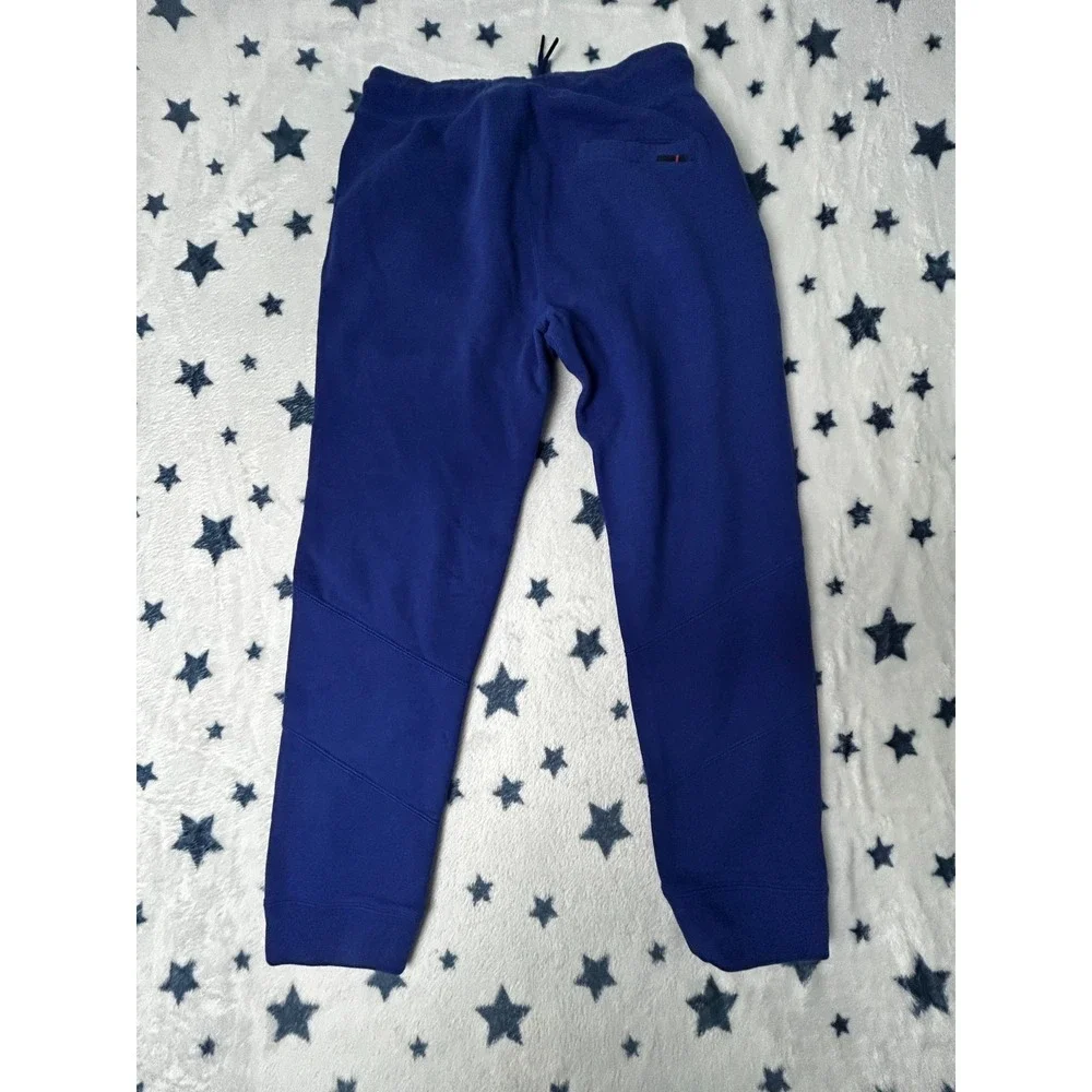 Jordan Sweatpants Mens Medium Blue Fleece Jogger Drawstring Athletic Pants